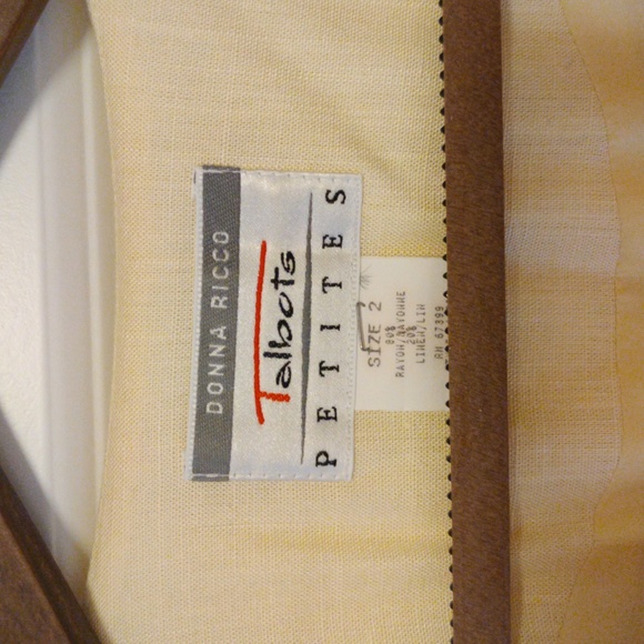 Talbot's vintage light yellow dress size 2 - Picture 4 of 6